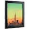 Craig Frames Contemporary Gallery Black Picture Frame with Mat